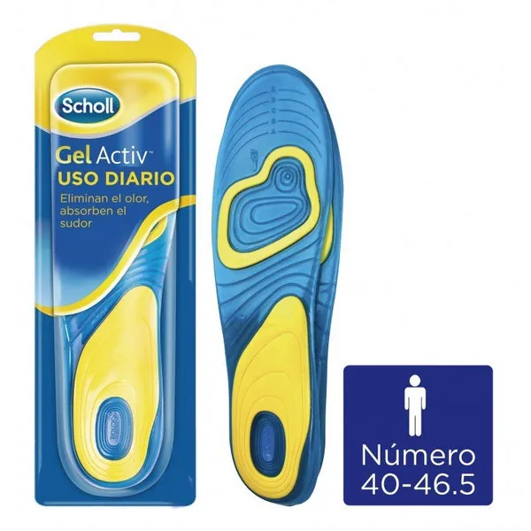 SCHOLL Plantilla Gel Activ Uso Diario Hombre Talla 40 - 46.5