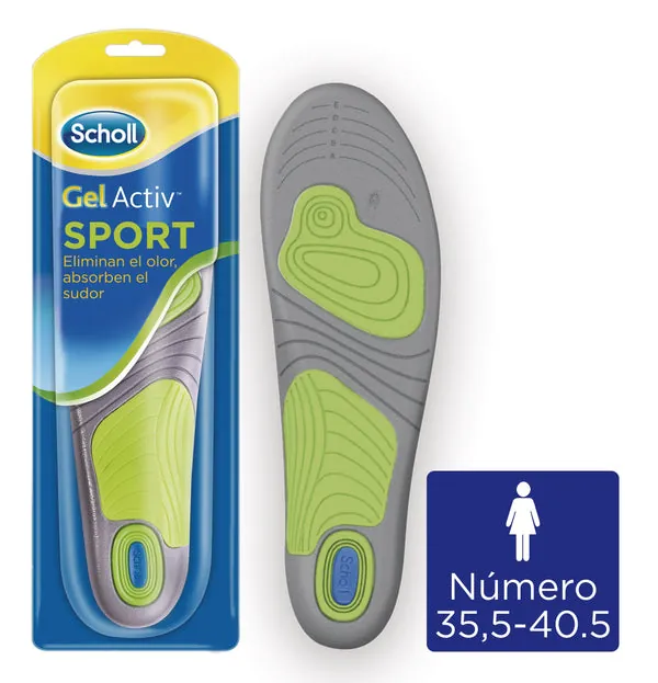SCHOLL Plantilla Gel Activ Sport Mujer Talla 35.5 - 40.5