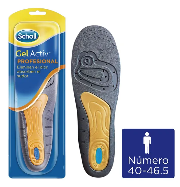 SCHOLL Plantilla Gel Activ Profesional Hombre Talla 40 - 46.5