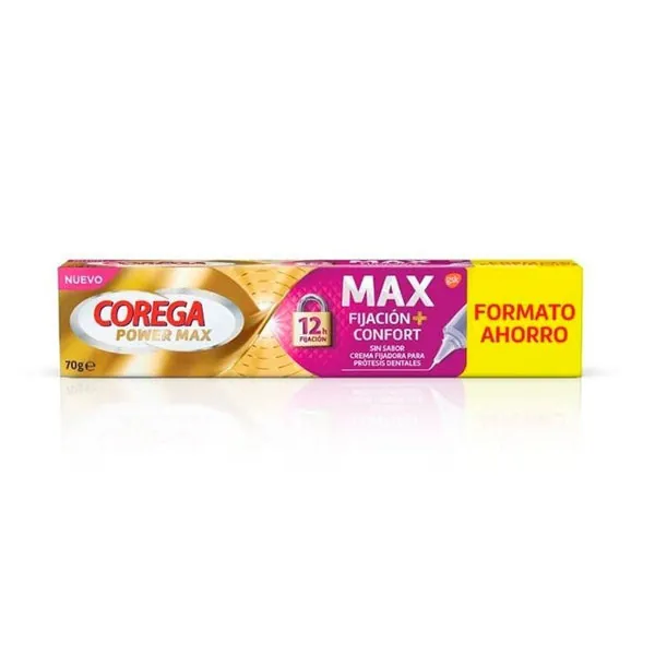 Corega Power Max Crema Fijadora Prótesis Dentales 70g