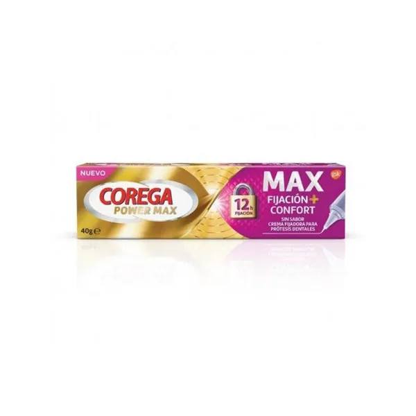 Corega Power Max Crema Fijadora Prótesis Dentales 40g
