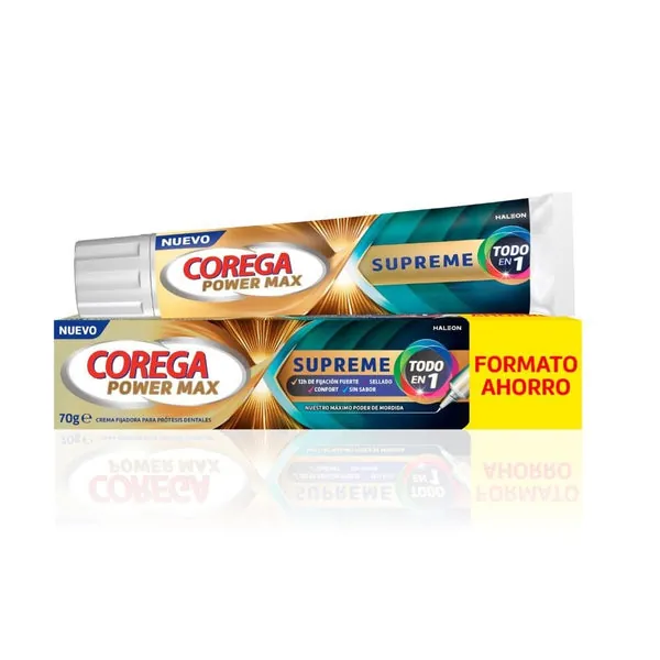 Corega Supreme Crema Fijadora Prótesis Dentales 70 g