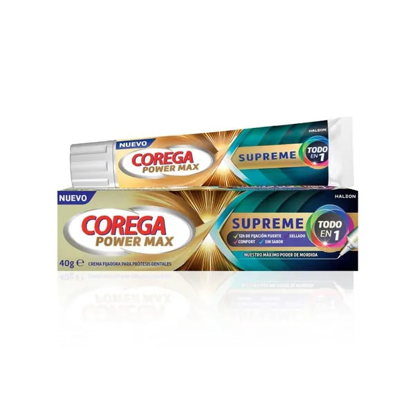 Corega Supreme Crema Fijadora Prótesis Dentales 40 g