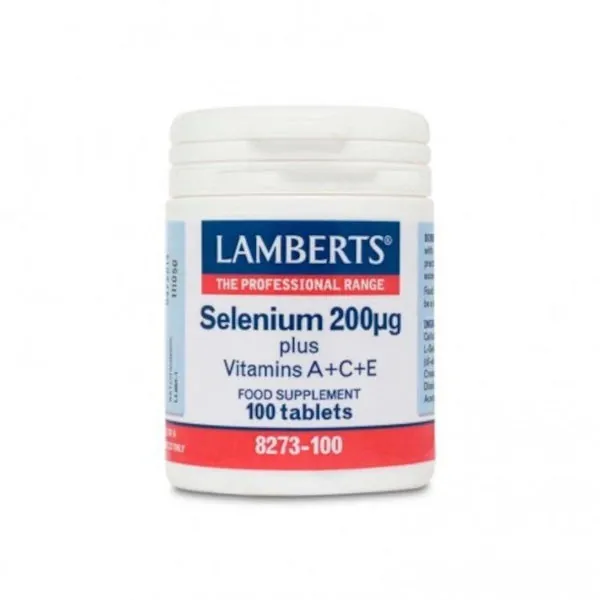 Lamberts Selenio + Vitaminas A, C y E 100 Comprimidos