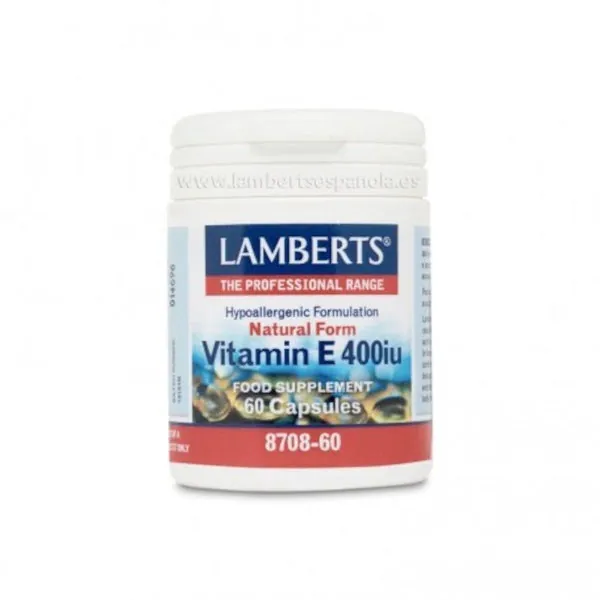 Lamberts Vitamina E Natural 400 UI 60 Cápsulas