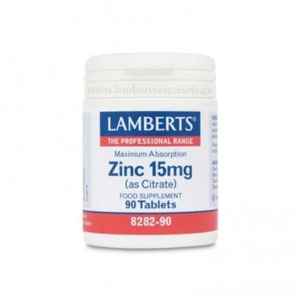 Lamberts Zinc (Citrato) 15 mg 90 Comprimidos