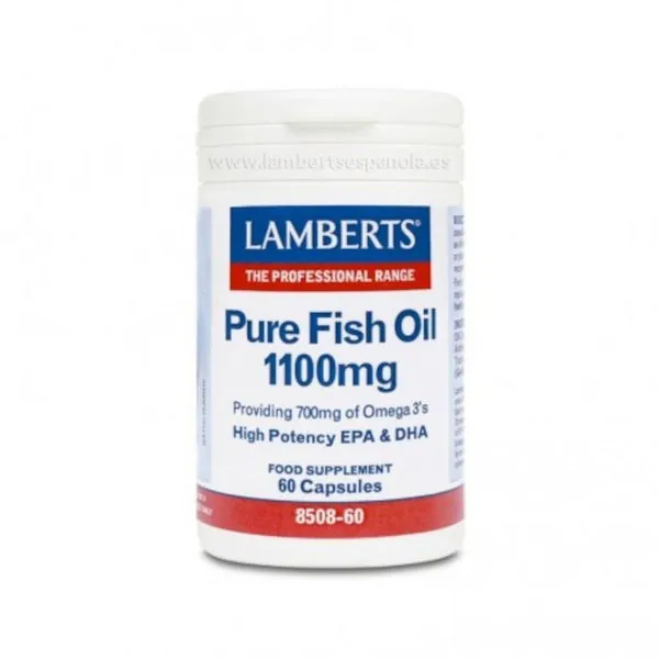 Lamberts Aceite de Pescado Puro 1100 mg 60 Cápsulas