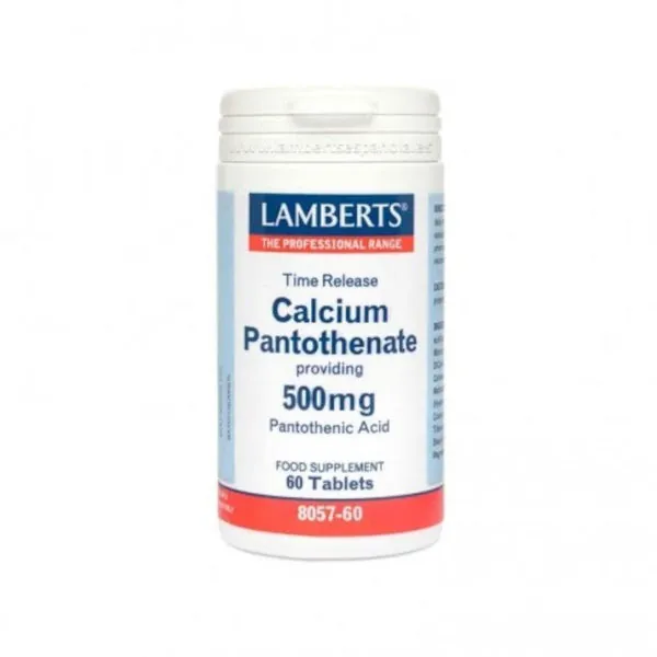 Lamberts Pantotenato de Calcio 500 mg 60 Comprimidos