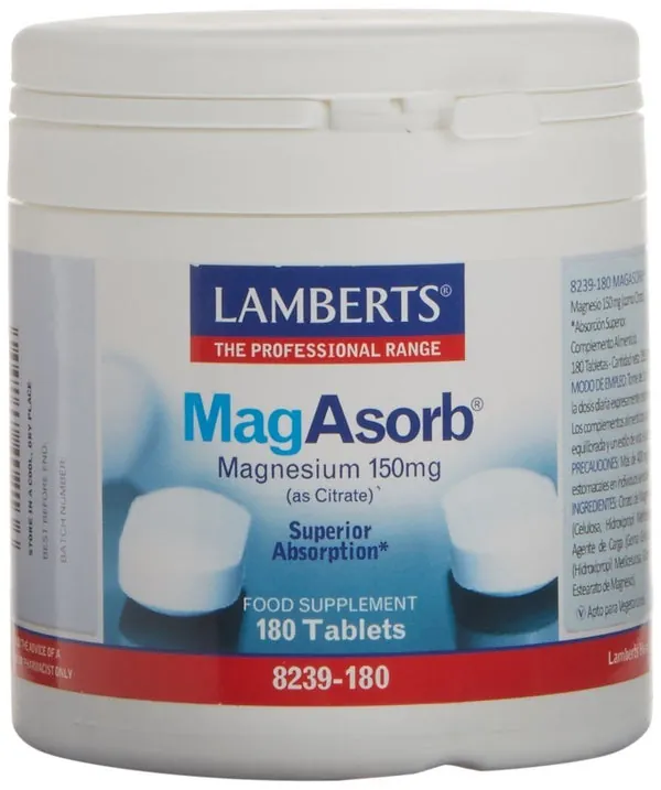 Lamberts MagAsorb 180 Tabletas