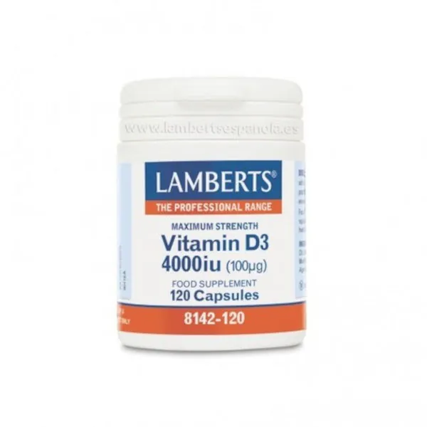 Lamberts Vitamina D3 4000 UI 120 Cápsulas