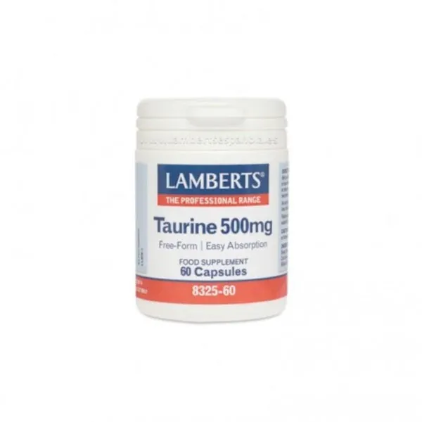 Lamberts Taurina 500 mg 60 Cápsulas
