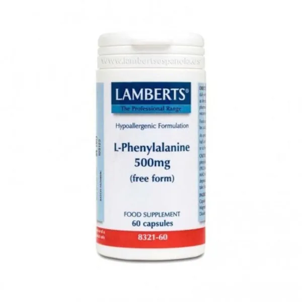 Lamberts L-Fenilalanina 500 mg 60 Cápsulas