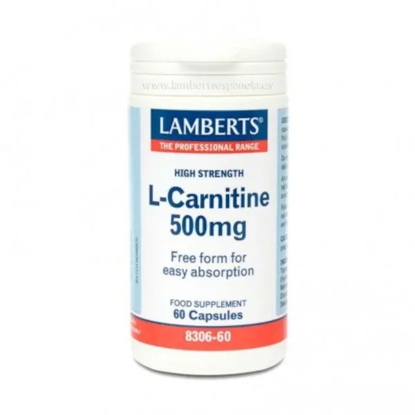 Lamberts L-Carnitina 500 mg 60 Cápsulas