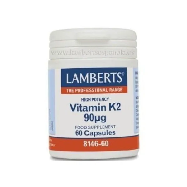 Lamberts Vitamina K2 90 µg 60 Cápsulas