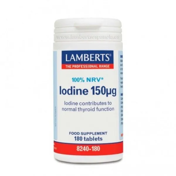 Lamberts Yodo 150 mcg (Extracto de Kelp) 180 Comprimidos