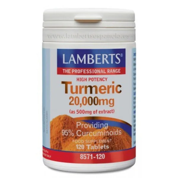Lamberts Cúrcuma (95% de Curcumina) 20000 mg 120 Comprimidos