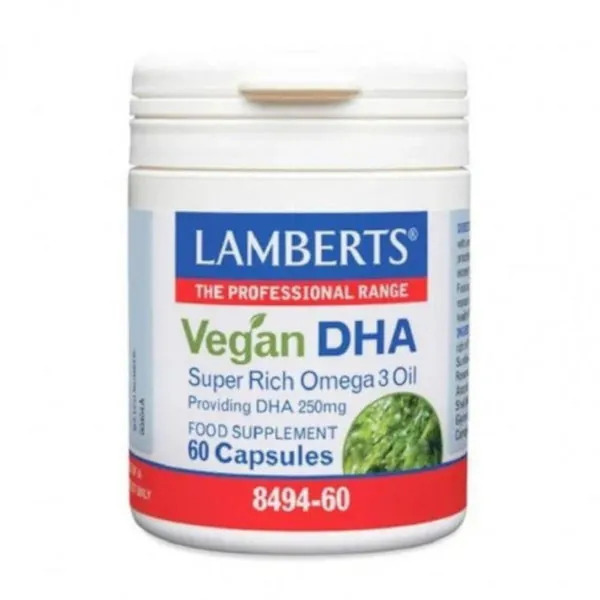 Lamberts Vegan DHA 250 mg 60 Cápsulas
