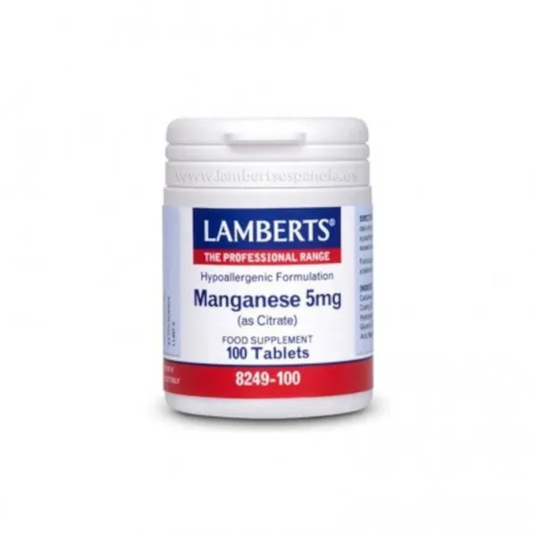 Lamberts Manganeso (Citrato) 4 mg 100 Cápsulas