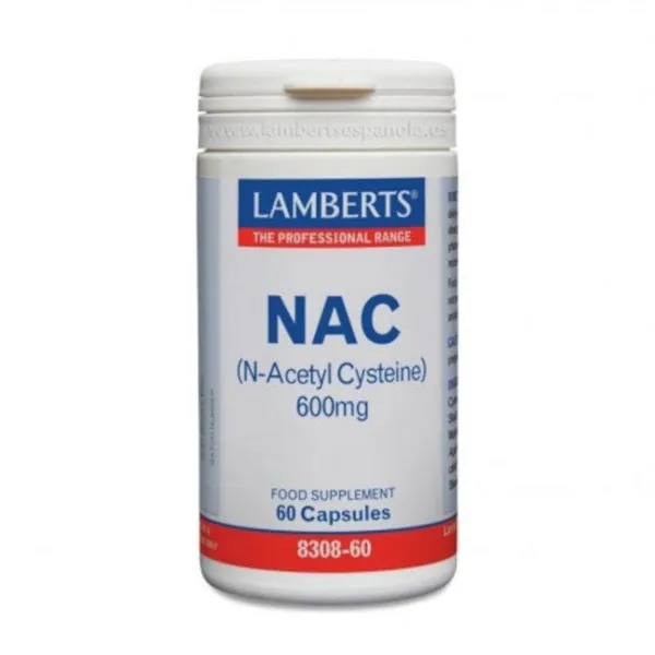 Lamberts N-Acetil Cisteína (NAC) 600 mg 60 Cápsulas