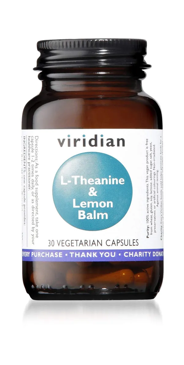 Viridian L-Teanina 200 Mg Y Melisa 30 Vcaps