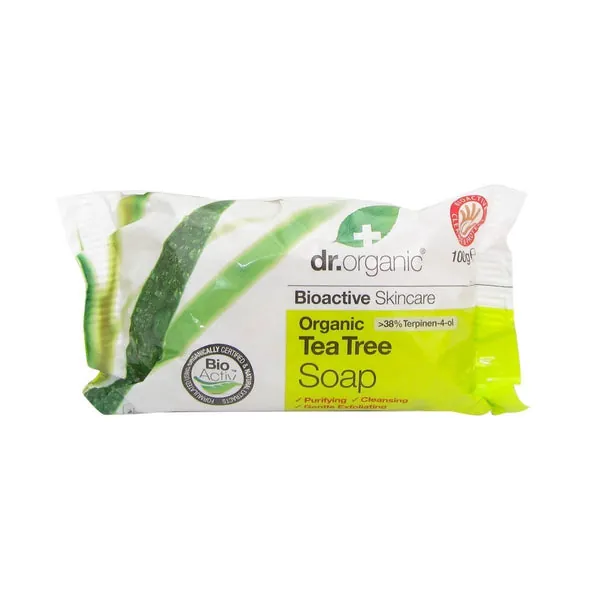 Dr. Organic Jabón en Pastilla Árbol de Té 100 Gr