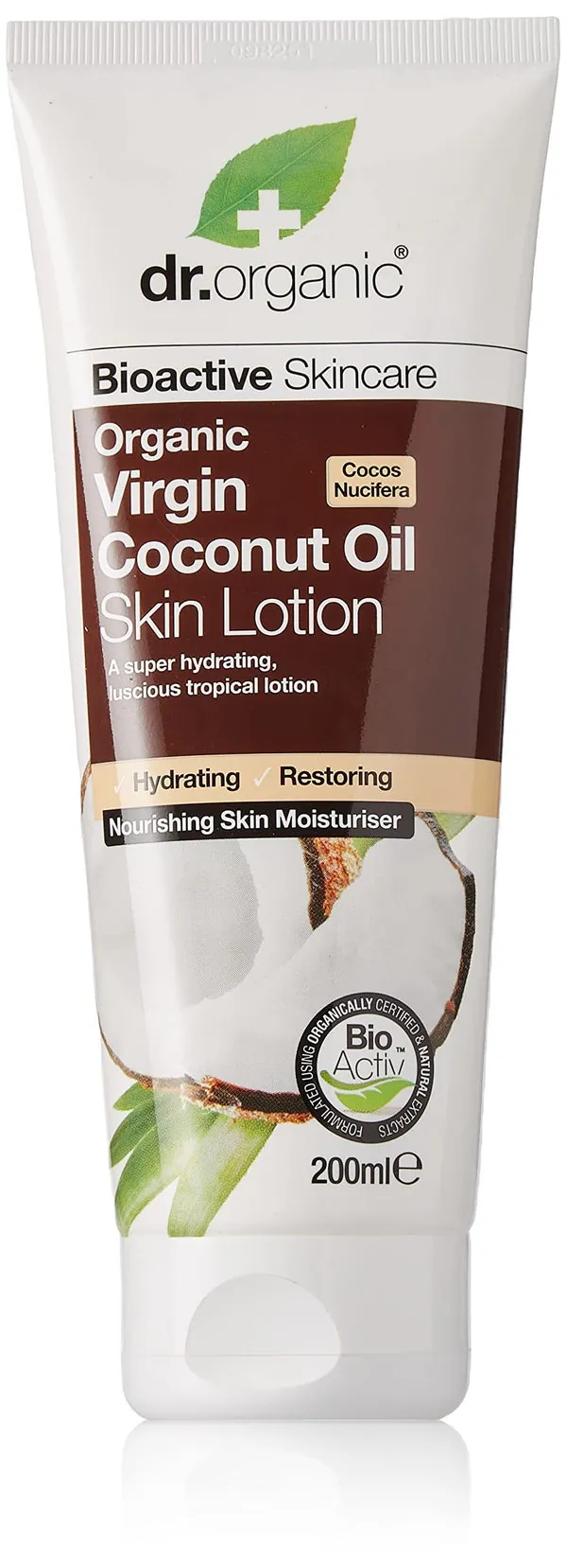 Dr. Organic Loción Corporal de Aceite de Coco 200 ml