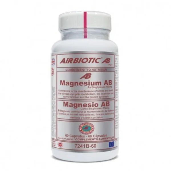 Airbiotic Magnesio AB (Bisglicinato) 150 mg 60 Cápsulas