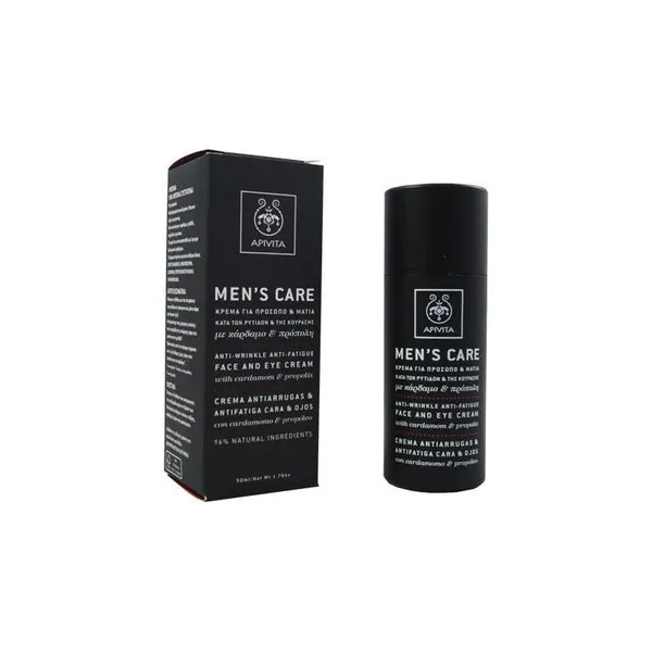 Apivita Men's Care Crema Antiarrugas y Antifatiga con Cardamomo y Propóleo 50ml