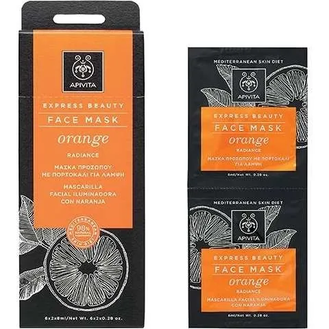 Apivita Mascarilla Facial Iluminadora Orange 2x8ML
