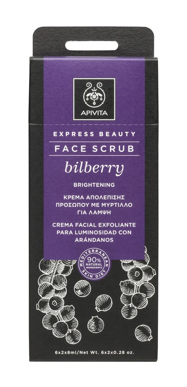 Apivita Crema Exfoliante Luminosidad Bilberry 2x8ML