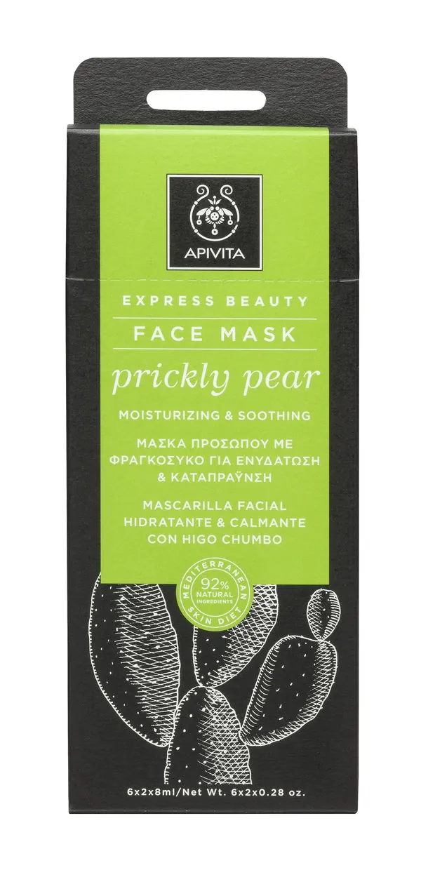 Apivita Mascarilla Prickly pear Facial Hidratante & Calmante Prickly Pear 2x8ML