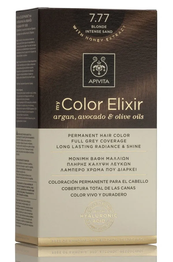 APIVITA Tinte 7.77 Rubio Arena Intenso My Color Elixir