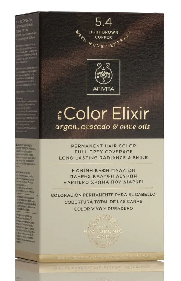 APIVITA Tinte 5.4 Castaño Claro Cobrizo My Color Elixir