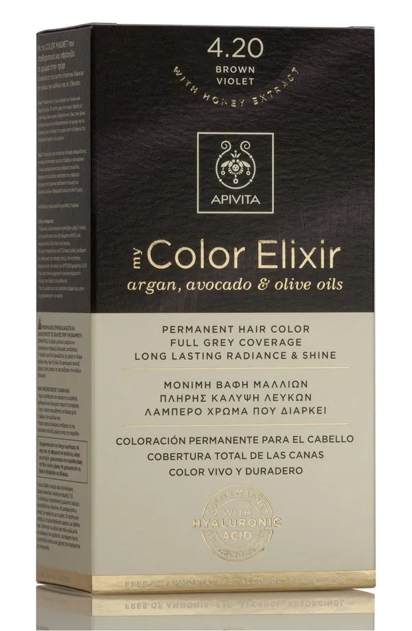 APIVITA Tinte 4.20 Castaño Violeta My Color Elixir