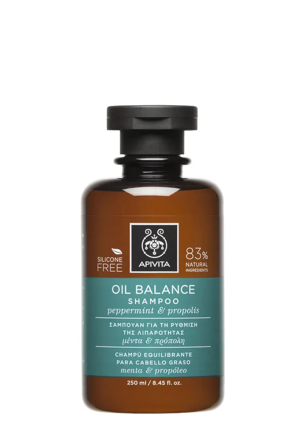 APIVITA Champú Equilibrante Cabello Graso Menta y Propóleo 250ml