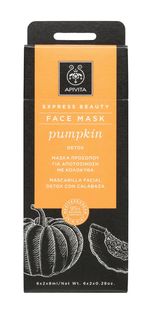 Apivita Mascarilla Facial Detox Pumpkin 2x8ML
