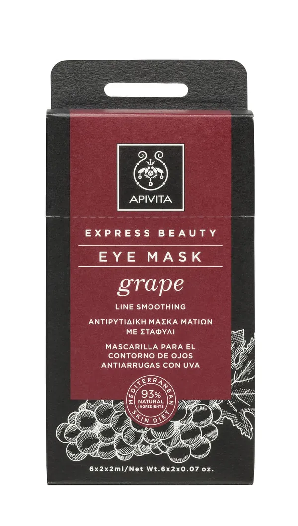 Apivita Mascarilla Contorno de Ojos Grape Antiarrugas Grape 2x2ML