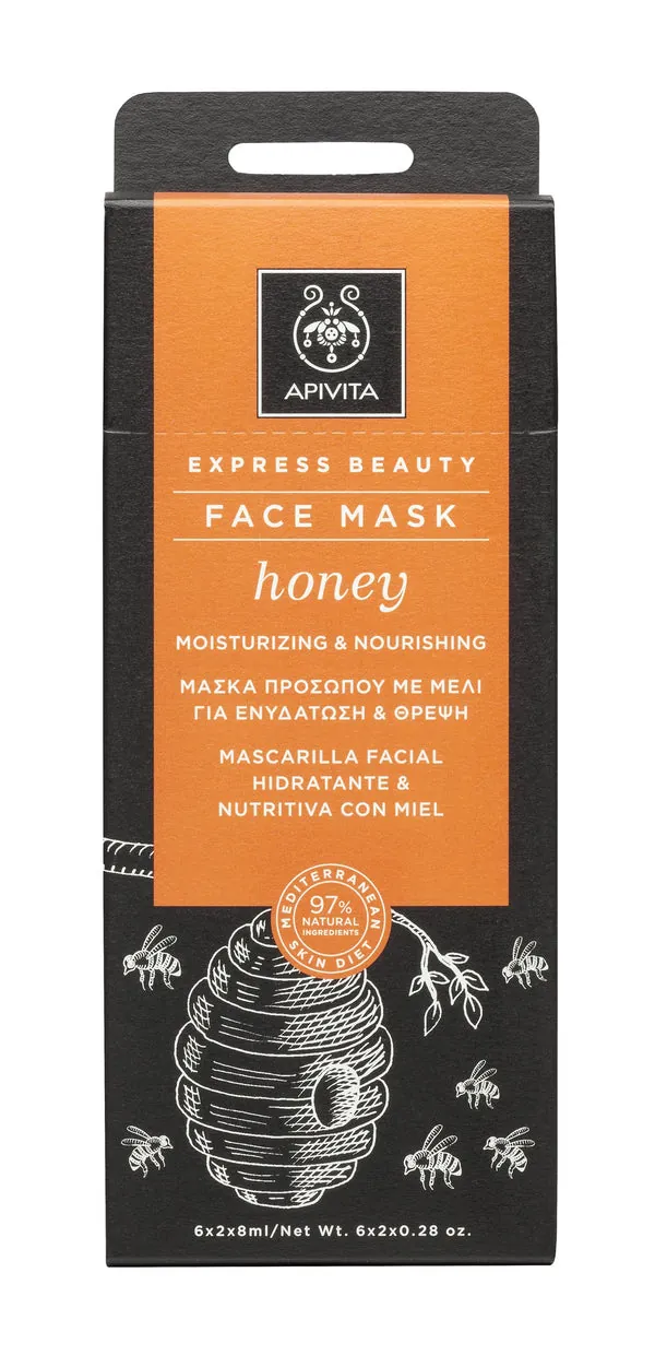 Apivita Mascarilla Facial Hidratante Nutritiva Honey 2x8ML