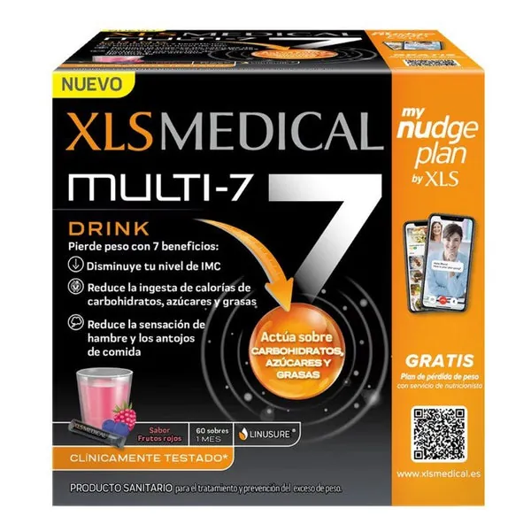 XLS Medical Multi 7 Drink Frutos rojos 60 Sobres