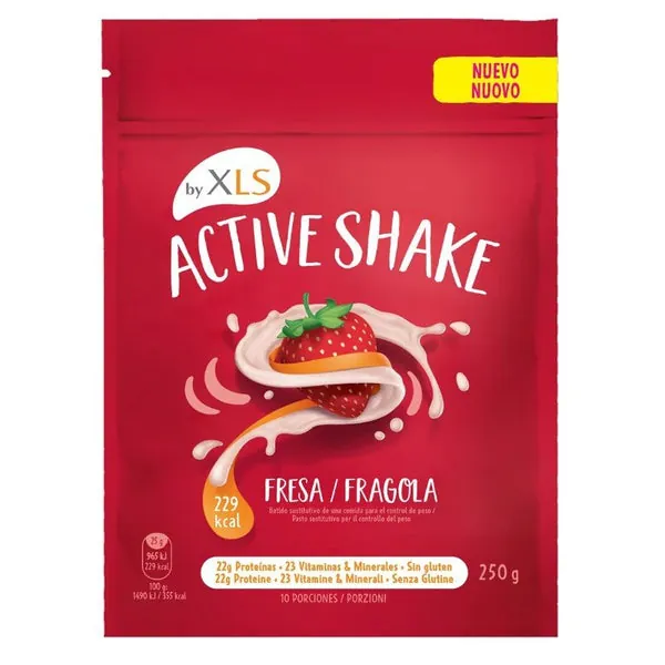 XLS Active Shake Batido de Fresa 10 uds