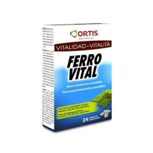 Ortis Ferro Vital 24 Comprimidos