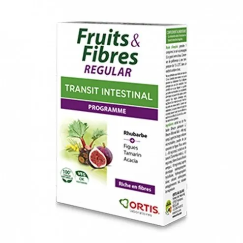Ortis Frutas & Fibra Clásico 15 Comprimidos