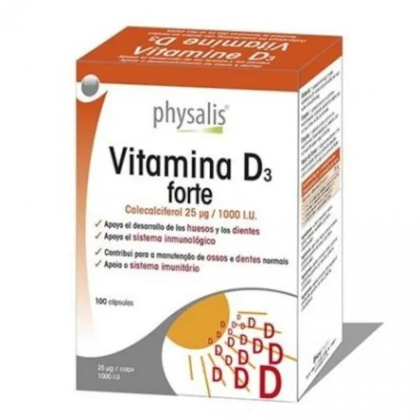 Physalis Vitamina D3 Forte 100 Cápsulas