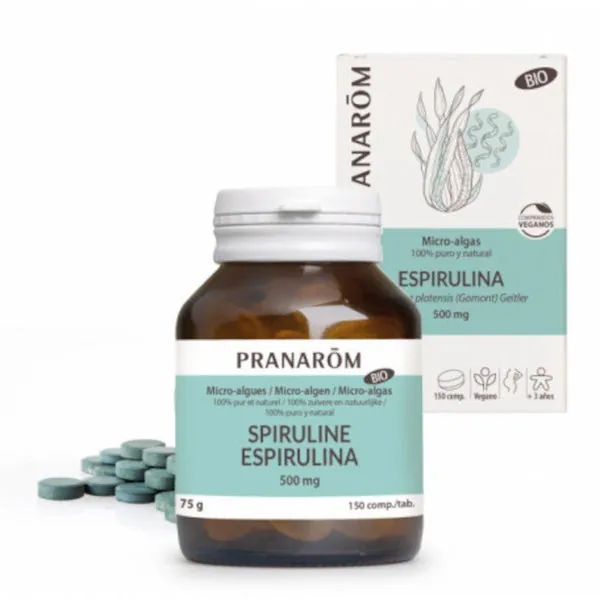 Pranarom Espirulina Micro Algas 500 mg 150 Comprimidos