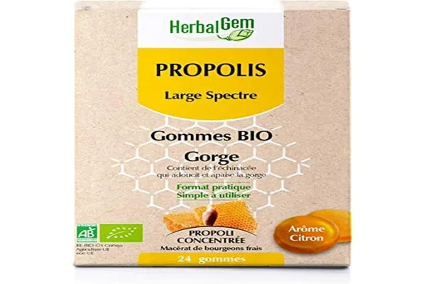 Herbalgem Propóleo Amplio Espectro Bio 24 Caramelos
