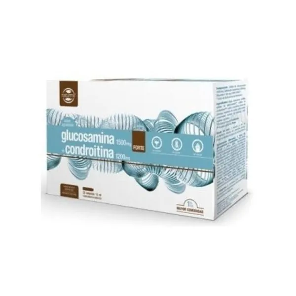 Naturmil Glucosamina 1500 mg + Condroitina 1200 mg Forte 20 Ampollas