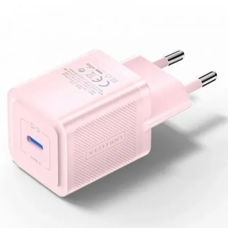 cargador gan de pared vention fepp0 eu 1xusb tipo c 20w