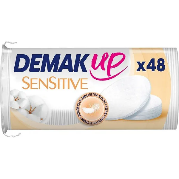 Demak Up Oval Sensitive Discos Desmaquillantes Ovalados 48uds