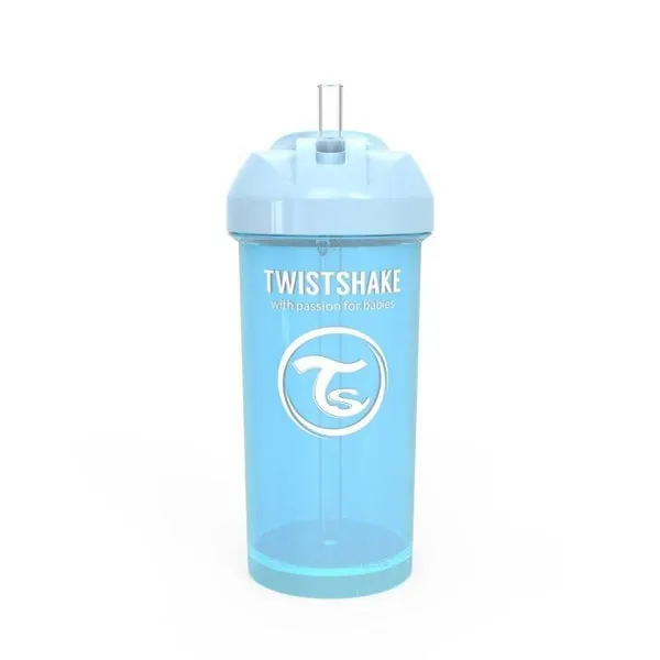 Twistshake Straw Cup +6m Azul 360 ml