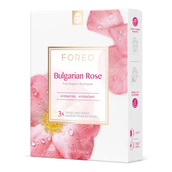 Foreo Mascarilla Facial Revitalizante Rosa Búlgara 3 uds